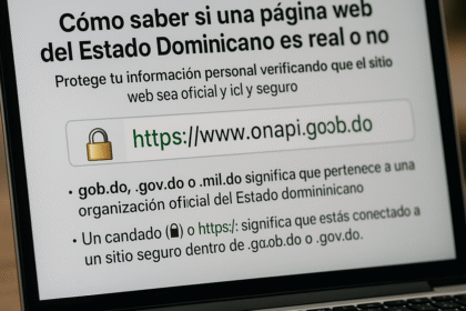 Cómo saber si una página web del Estado Dominicano es real o no